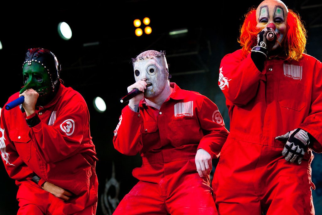 Slipknot lors d'une performance au Soundwave en 2012